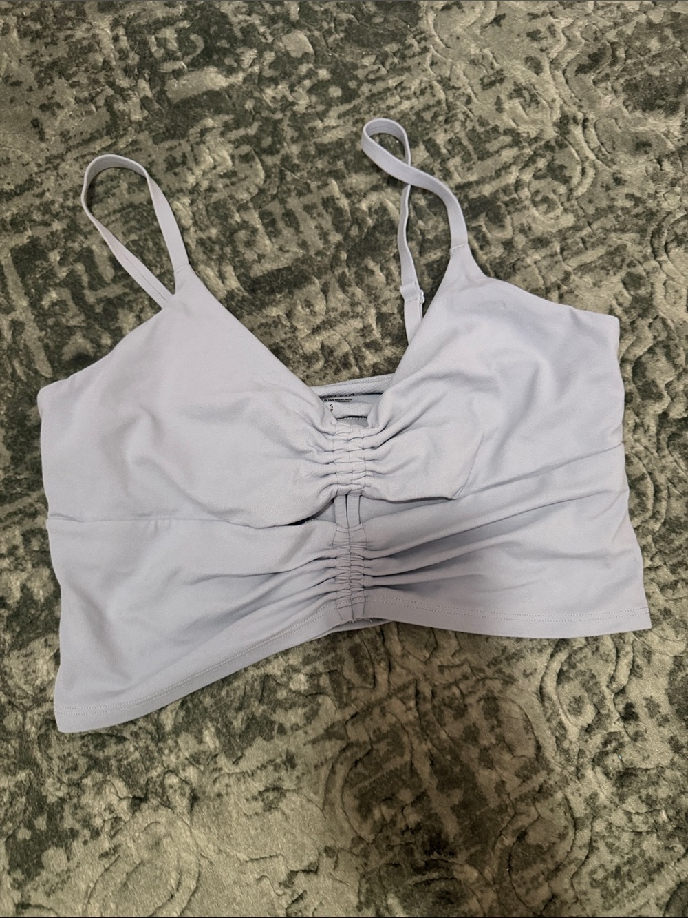 Athleta Light Lavender Cinch Longline Bralette
